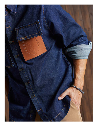 COGNAC POCKET SHIRT