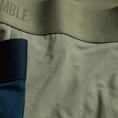 Statesman premium size boxer briefs for big and tall men. XL, XXL, 3XL, 4XL. Blue, Green, Black, Driftwood option=olive green