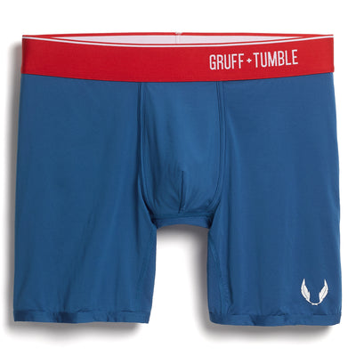 Sportsman premium size boxer briefs for big and tall men. XL, XXL, 3XL, 4XL.   option=snorkel blue